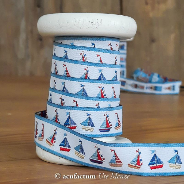1,0 m Webband acufactum maritim Boote 16 mm breit