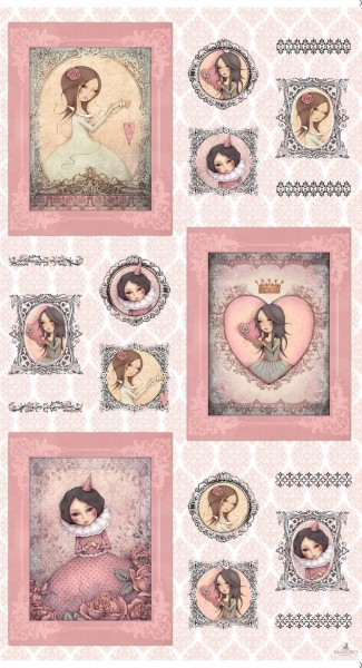 All for Love Mädchenbilder Panel Santoro