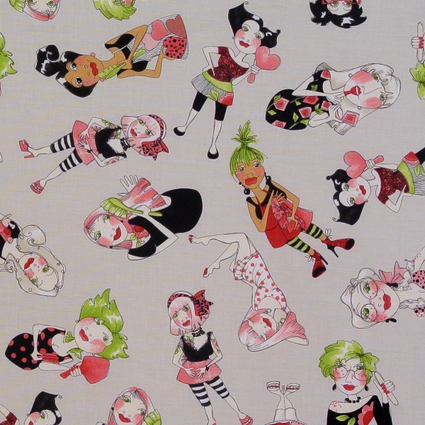 Loralie Frauen Frisör "Love Your Look" Patchworkstoff