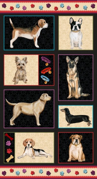 Faithful Friends Hunde Panel