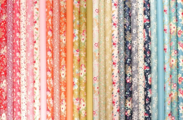 Tilda 56 Stoffe Cabbage Rose Stoffpaket 11,5 cm