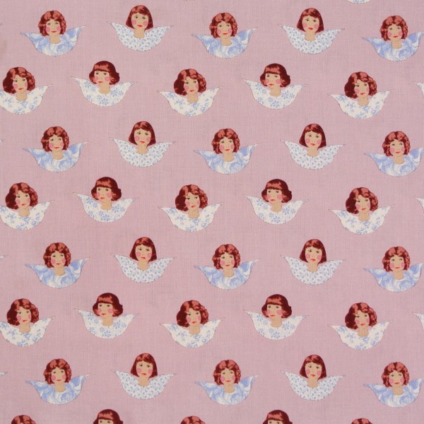 0,95 m Tilda Patchworkstoff Engel rosa "Old Rose"