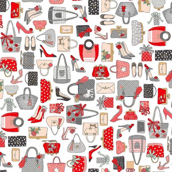 patchworkstoff frauen mode shopping pamper taschen schuhe weiß 30