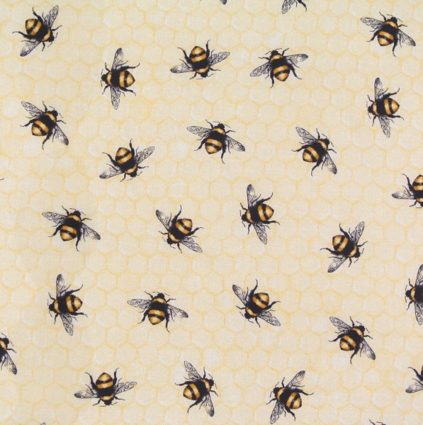 Patchworkstoff Bienen Waben Everyday Favorites groß Webware