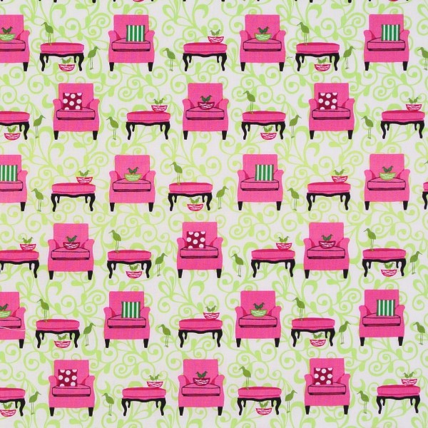 Sale Patchworkstoff Sessel Sofas pink Perfectly Perched