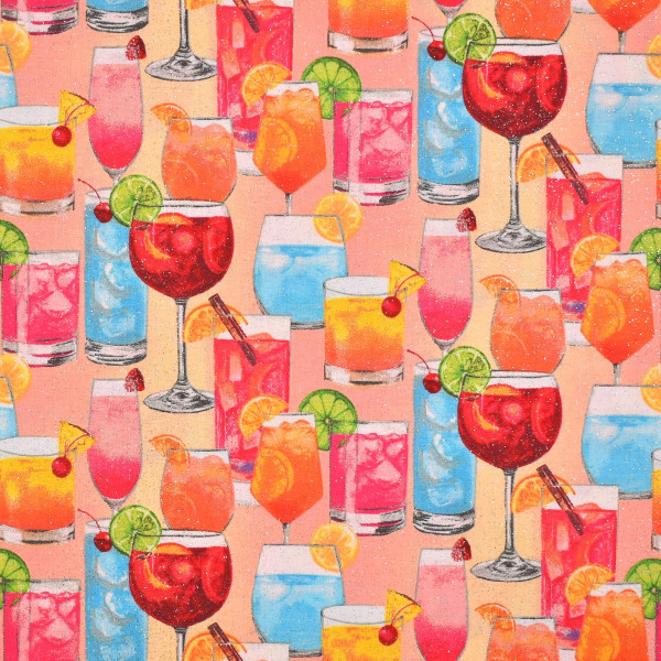 Patchworkstoffe Cocktails Getränke Mixologie Webware