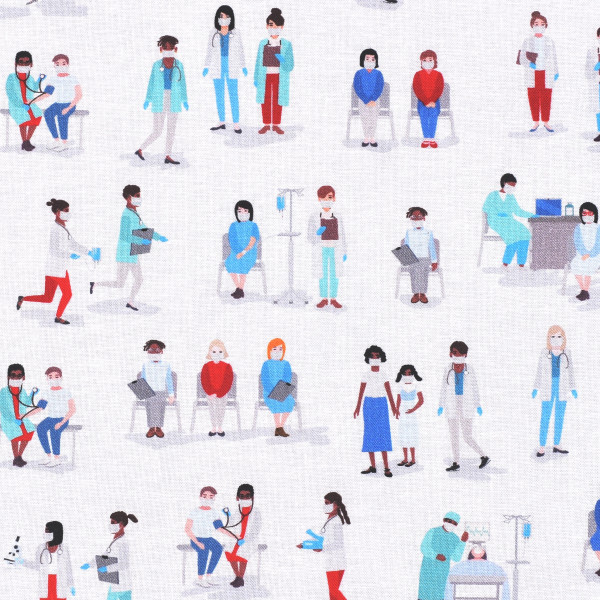 Patchworkstoffe Ärzte Krankenschwestern Frontline Heros