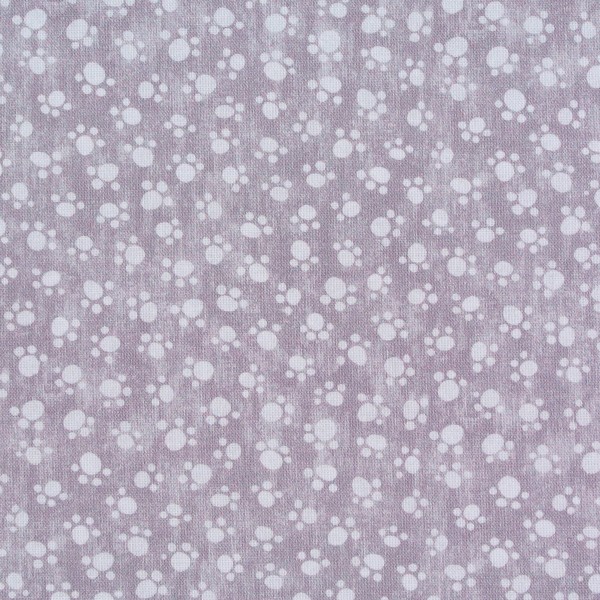 Patchworkstoff Baumwollstoff Hunde Pfoten grau Funny Pets