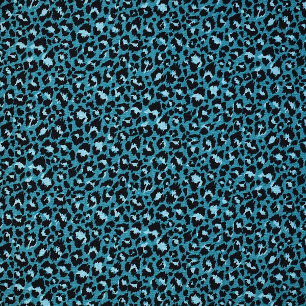 Baumwollstoff Animalprint Leopard Jewels Tones Webware grün