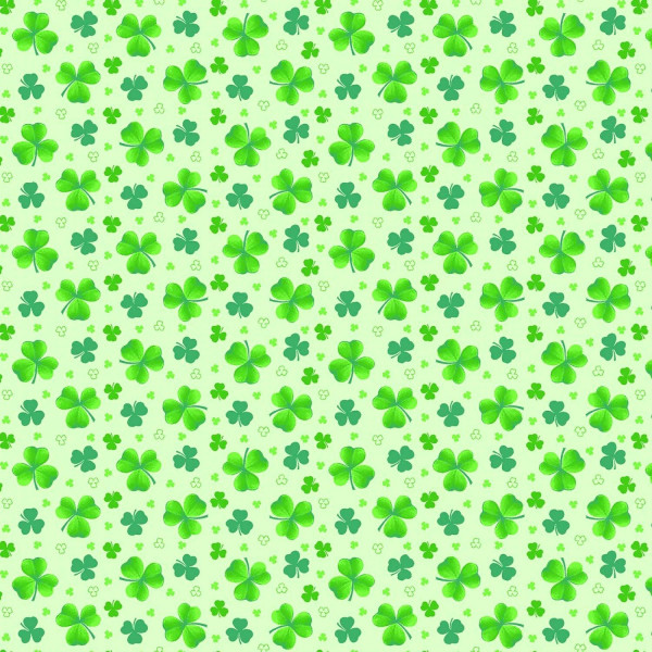 Patchworkstoff Kleeblätter Klee A Pot of Gold hellgrün