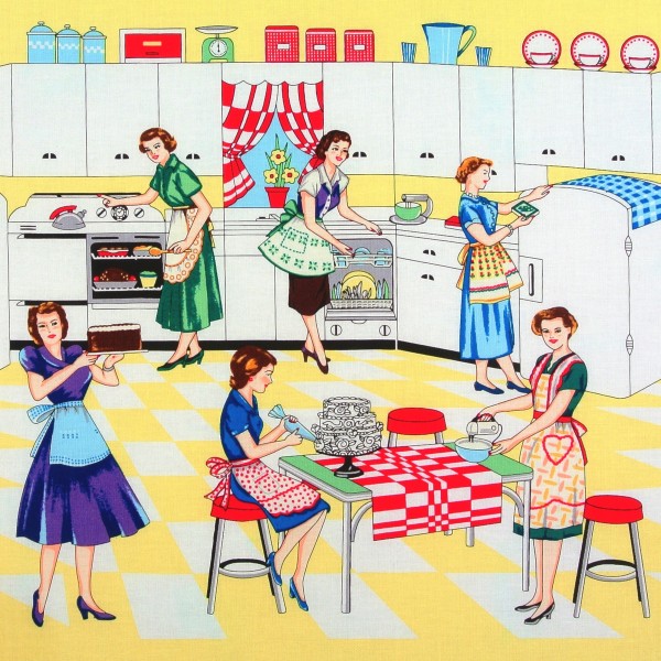 Frauen Haushalt Retro 50er Jahre