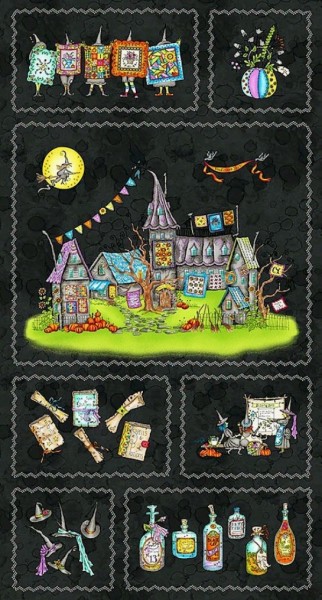 Halloween Hexen Salem Quilt Show Panel