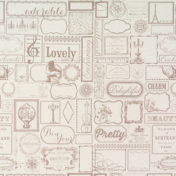 SALE 1,00 m Lost and Found Labels beige