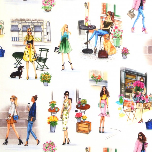 Patchworkstoff Frauen Mode C'est Chic Digitaldruck