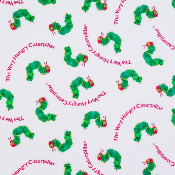 patchworkstoff raupe nimmersatt kinderstoff raupe schrift 30