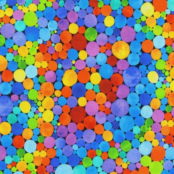 Patchworkstoff bunte Punkte Dots Wild Meadow
