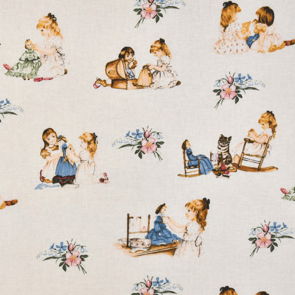 SALE Patchwork Mädchen Nostalgie Webware Annabelle