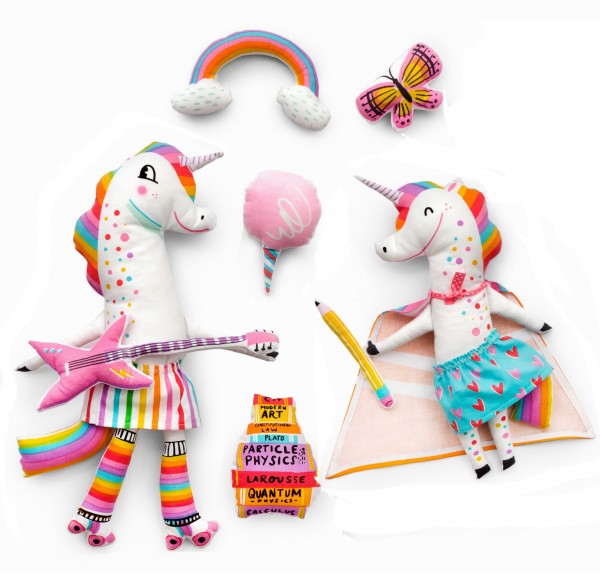 Patchworkstoff Panel DIY Einhorn Magical Unicorn Kinder
