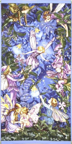 Flower Fairies Nacht Elfen grosses Panel