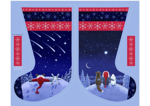 patchworkstoff weihnachten tomte keep believing stiefel diy panel 110