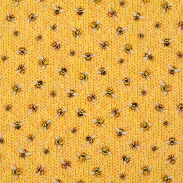 Patchworkstoff Bienen Imkerei Waben Everyday Favorites