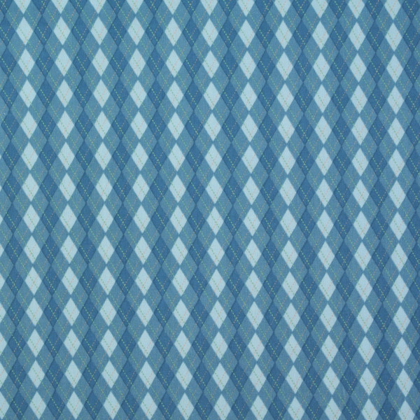 SALE 1,0 m Patchworkstoff Basic Rauten Hellblau Webware