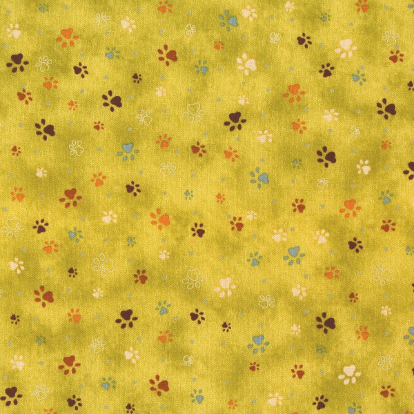 Katzen Patchworkstoff "Kitty Kat Kapers" kleine Pfoten