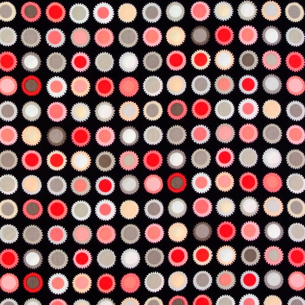Rivoli Girls grosse Dots auf Schwarz