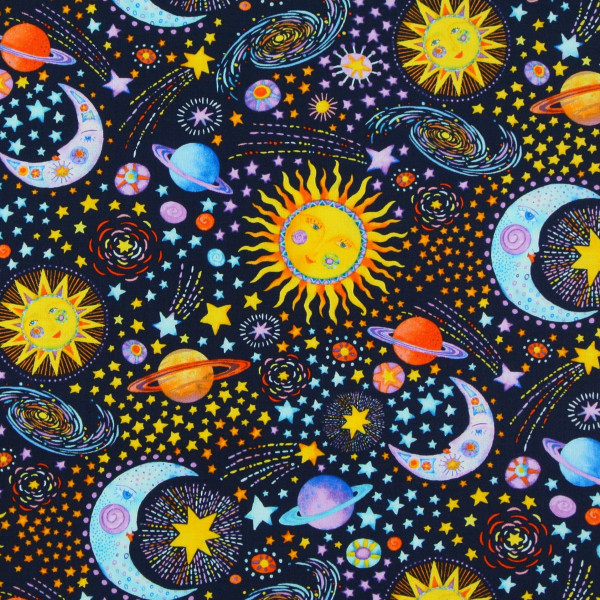 patchworkstoff weltall sterne sonne mond planeten stay wild henry glass 30