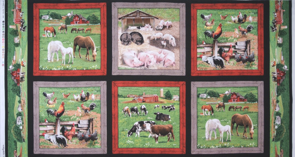 Farm Animals Bauernhof Tiere Panel