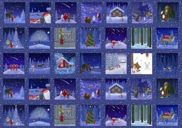 0,75 m Tomten`s Christmas Weihnachten "Keep Believing" Panel