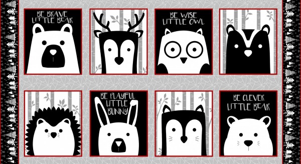 Patchworkstoff wilde Tiere Panel Be Wild