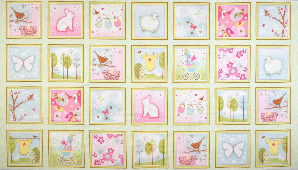 SALE Panel Frühling Simply Pleasures Patchwork Webware