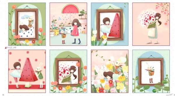 Melon Drop Sommer Kinder Santoro Panel