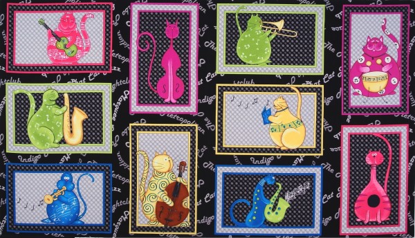 Phat Cat Jazz Katzen Panel