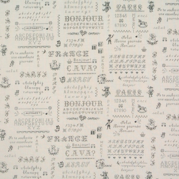 Yuwa Kreuzstichmuster Monogramme