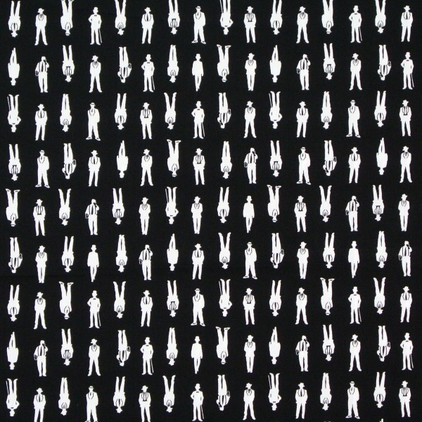 patchworkstoff männer silhouetten musings robert kaufman schwarz 30