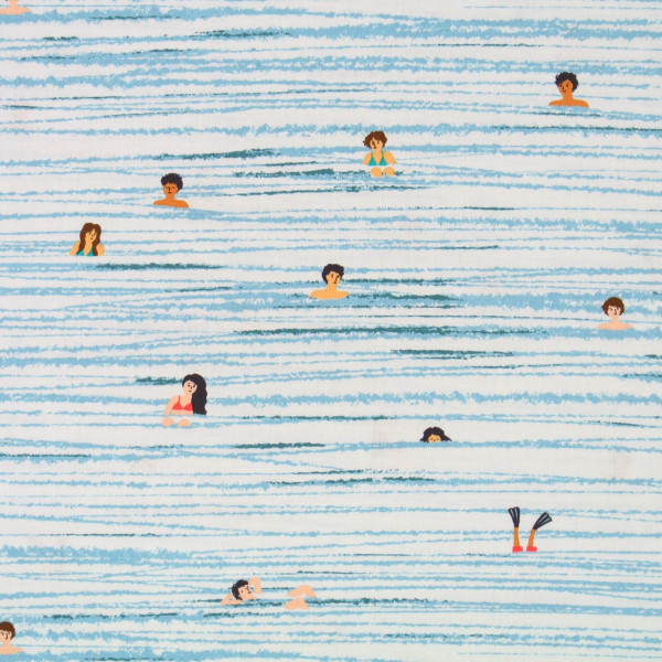 patchworkstoff sommer meer baden going for a dip michael miller 30