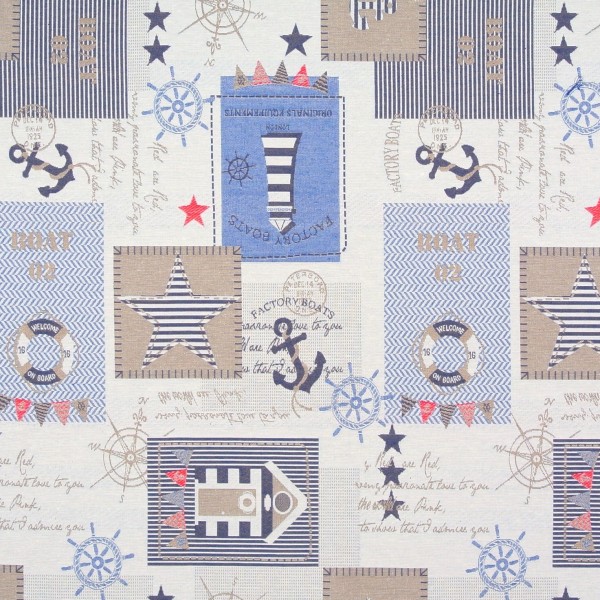 Dekostoff Gobelin maritime Motive •
