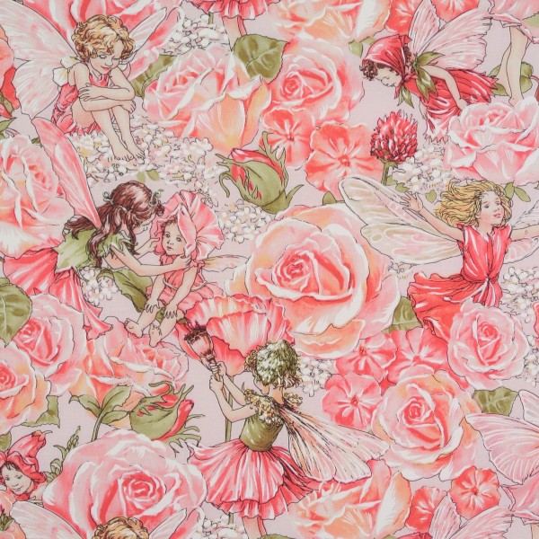 patchworkstoff flower fairies rosenelfen sweet fairies 30