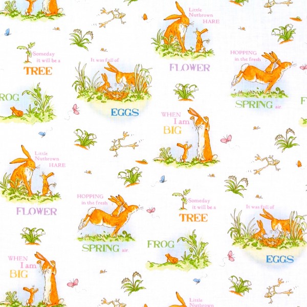 Patchworkstoff Hasenliebe Frühling Hasen "When I'm Big" Webware