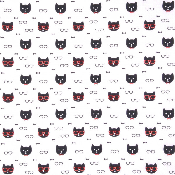 Witzige Katzen mit Brille und Fliege
