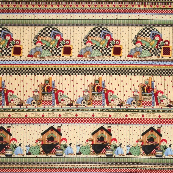 SALE 0,5x0,55 m Patchworkstoff Rarität Debbie Mumm Puppen