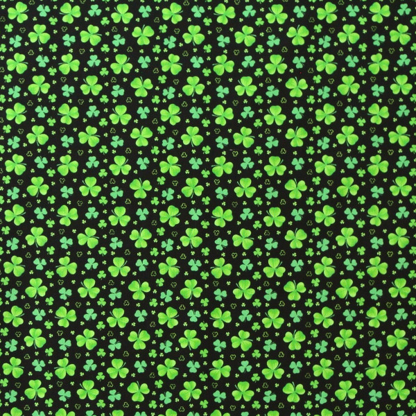patchworkstoff klee kleeblätter a pot of gold henry glass schwarz 30