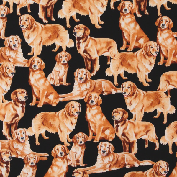 Timeless Treasures Golden Retriever